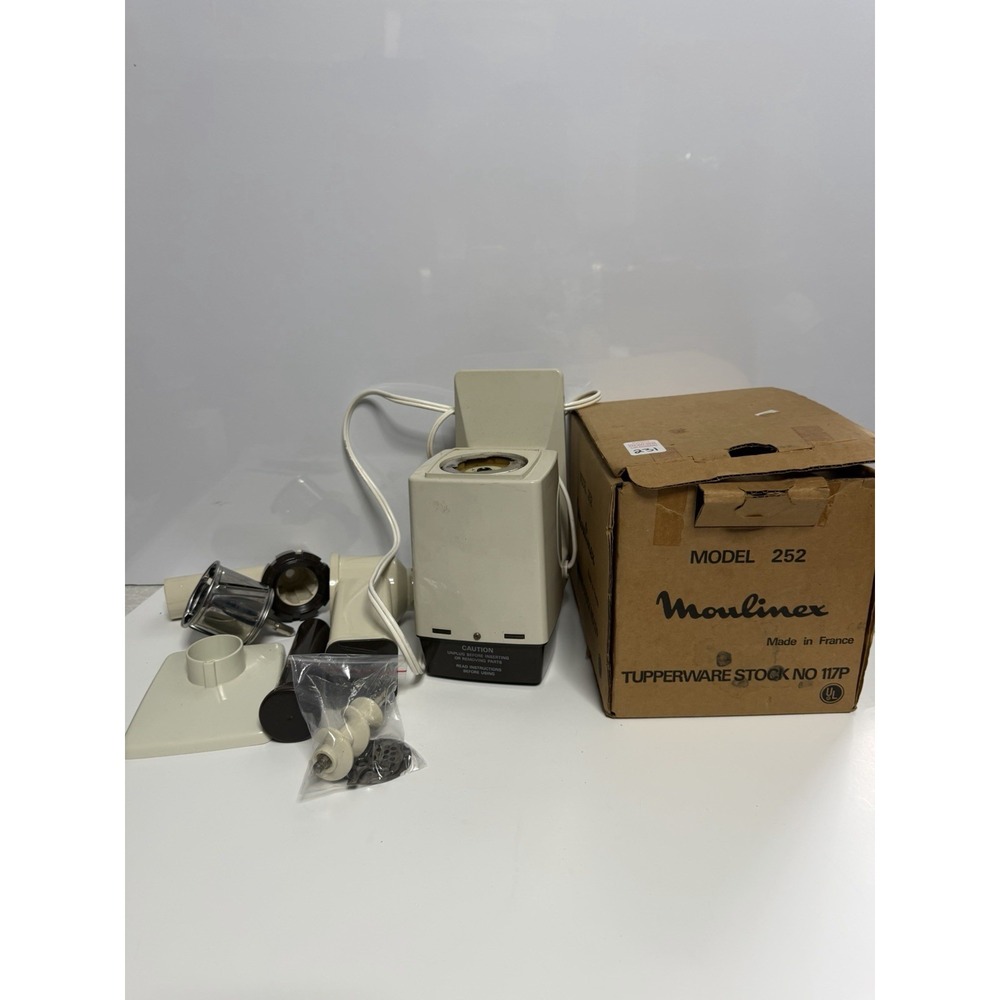 Vintage Kitchen Works Moulinex Meat Grinder / Cheese Shredder Machine Model 252